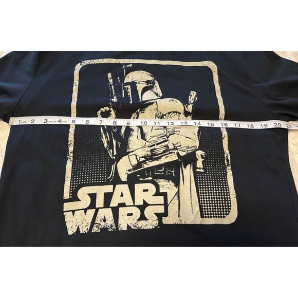 Men's Star Wars Fifth Sun Boba Fett Black Graphic T-Shirt Cotton Blend Size L - Picture 9 of 11